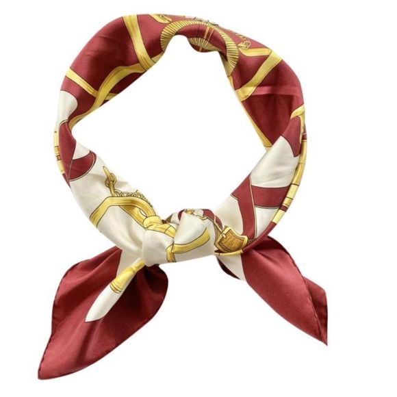 Hermes Accessories - Hermes Silk Scarf "Emperon d'or" 90 cm